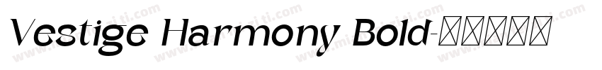 Vestige Harmony Bold字体转换